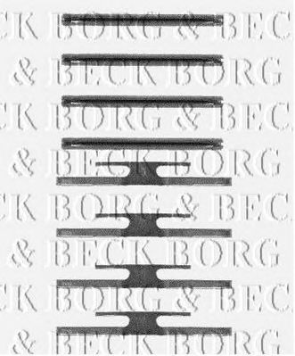 BORG & BECK bbk1176 -  Комплектующие, колодки дискового тормоза